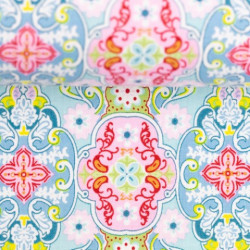 Baumwolle - Julia Ornamente türkis